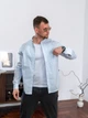 Рубашка мужская в полоску Casual рубашки мужские из хлопка Teamv Синяя полоска L - изображение 4