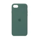 Silicone Case Original for Apple iPhone SE 2022/2020/8/7 (HC) - Pine Green - изображение 1