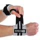 Бинти кистьові для жиму STRENGTH WRIST WEIGHTLIFTING WRAPS EZOUS C-03 Чорний-сірий - зображення 1