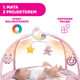 Mata edukacyjna z projektorom Chicco First Dreams Enjoy Colours 3 w 1 Różowa (8058664112531) - obraz 7