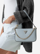 Сумка багет сідло жіноча зі штучної шкіри маленька Guess Noelle HWZG7879720-LVG Сіра (800070334908) - зображення 3