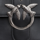 Torebka crossbody damska skórzana Pinko Love One 100053A0F1-Z99O Czarna - obraz 5