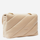 Torebka crossbody damska skórzana Pinko Love Puff 100038A0F2-C50Q Beżowa - obraz 2