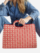 Torebka shopper damska materiałowa Liu Jo AA4122T6438-81651 Czerwona - obraz 2