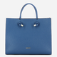 Torebka shopper damska skórzana IUNTOO Armonia 168116-007 Niebieska - obraz 1