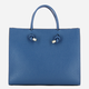 Torebka shopper damska skórzana IUNTOO Armonia 168116-007 Niebieska - obraz 2