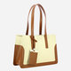 Torebka shopper damska materiałowa Furla Baia WB01701BX3749TCO001007 Brązowa - obraz 3