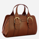 Torebka shopper damska skórzana The Bridge Elena 441614VR-14 Brązowa - obraz 3