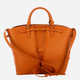 Torebka shopper damska skórzana Coccinelle Flores E1SPF180101-W12 Brązowa - obraz 2