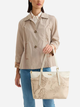 Torebka shopper damska duża 1A Classe LC19S398-0937 Beżowa - obraz 2