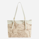 Torebka shopper damska duża 1A Classe LC19S398-0937 Beżowa - obraz 3