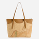 Torebka shopper damska duża 1A Classe LC19S600-0010 Brązowa - obraz 3