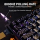 Ігрова Клавіатура ATTACK SHARK X68 HE Black contour Магнітні світчі. Дротова 8000Hz/s. RGB Підсвічування, 68 keys, Switch 0.1mm. Rapid Trigger - зображення 8