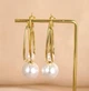 Серьги бижутерия Две жемчужины Fashion Jewelry золотистые - изображение 6