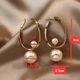 Серьги бижутерия Две жемчужины Fashion Jewelry золотистые - изображение 8