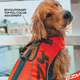 Kamizelka Ezydog Life Jacket X2 Boost L 27 - 41 kg czerwona (9346036005321) - obraz 3