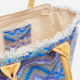 Torebka shopper damska materiałowa Braccialini Summer B18221-TC-3261 Niebieska - obraz 5