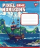Набір зошитів учнівських YES Pixel game A5 12 аркушів у лінію x 25 шт (4823092293732) - зображення 4