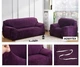 Захисний чохол на тримісний диван Diana Textile Plush Velvet, 190x230 см, Фіолетовий - зображення 7
