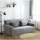 Захисний чохол на тримісний диван Diana Textile Plush Velvet, 190x230 см, Сірий - зображення 5