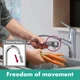 Cмеситель для кухни с выдвижной лейкой HANSGROHE Focus M42 EcoSmart хром латунь 71865000 - изображение 7