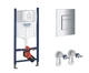 Инсталляция для унитаза GROHE Rapid SL с кнопкой хром глянец 388400WG1 - изображение 1