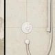 Внешняя часть смесителя без скрытой части HANSGROHE DuoTurn S белый металл 155x155мм 75618700 - изображение 2