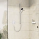 Зовнішня частина змішувача без прихованої частини HANSGROHE DuoTurn E білий метал 155x155мм 75617700 - зображення 3