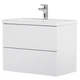 Тумба із умивальником AM.PM Gem 75x58x42см підвісна біла MGA-FHX07522WG-WCC0752WG - зображення 1