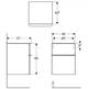 Шафа GEBERIT Smyle Square 45x60x47см монтаж на стіну бежевий 500.357.JL.1 - зображення 3