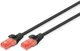 Патч-корд DIGITUS CAT 6 UTP, 10м, AWG 26/7, Cu, LSZH, чорний - изображение 1
