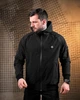 Чоловіча міська вітровка Stone Island Black водовідштовхувальна з еластичного матеріалу T800 S - зображення 1