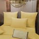 Простынь на резинке MirSon Royal Soft Stripe 30-0003 Intense Yellow 120x190 см (2200011304069) - изображение 2