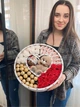Сладкий набор подарочный с конфетками бокс в форме круга для жены, мамы, ребенка SPbox-247 - изображение 2