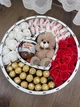 Сладкий набор подарочный с конфетками бокс в форме круга для жены, мамы, ребенка SPbox-247 - изображение 9