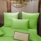 Простынь на резинке MirSon Royal Soft Stripe 30-0016 Light Green 140x200 см (2200011304878) - изображение 2