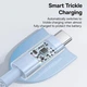 Кабель Type-C на Type-C Baseus Gem Fast Charging Data Cable (2m, 100W, 5A, 480 Mbps). Galaxy Blue - зображення 2