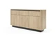 Комод Торро / Torro 3D3S/163 3-дверный с 3 ящиками Дуб кремона/черный Perfect Home - изображение 6