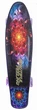 Скейт пенні борд Tilly Penny Board Cruiser Profi 881 з підсвіткою коліс чорний - изображение 3
