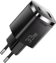Сетевое зарядное устройство для ESSAGER Gamet 33W GaN Digital Display A+C Black (ECT33W-GMB01-Z) - изображение 2