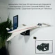 Кронштейн /Настінне 3D Кріплення для Фірмового конструктора Icons Concorde AIRBUS Літак Конкорд (10318) + Додаткове Кріплення для Таблички - Чорне - зображення 1