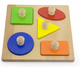 Stemple - puzzle drzewniane Viga Kształty 50663 (6934510506636) - obraz 1