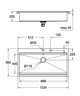 Кухонная мойка Grohe K800 1024 x 560 мм 1 чаша матовая (31586SD0) - изображение 4
