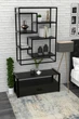 Настенная полка в стиле лофт EcoLoft Arketa DSP-1194 Черный - изображение 3