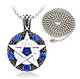 Кулон (подвеска) с пентаграммой и кристаллами на цепи 60 см 42*35 мм Fasion Jewelry - изображение 1