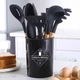 Набір кухонного приладдя 12 предметів Kitchen Set Чорний - зображення 1