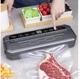 Вакуумный упаковщик Электрический для продуктов FKJ-5120 + 10 пакетов Вакууматор со встроенным резаком и дисплеем - изображение 2