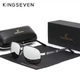 Чоловічі поляризаційні сонцезахисні окуляри KINGSEVEN 7621 Mirror Silver - зображення 1