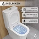 Унитаз-компакт Helmken 35373002 безободковый с сиденьем Soft Close дюропласт - изображение 4