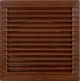 Решітка вентиляційна пластикова з сіткою AirRoxy 140x140 brown коричнева 02-337 - зображення 1